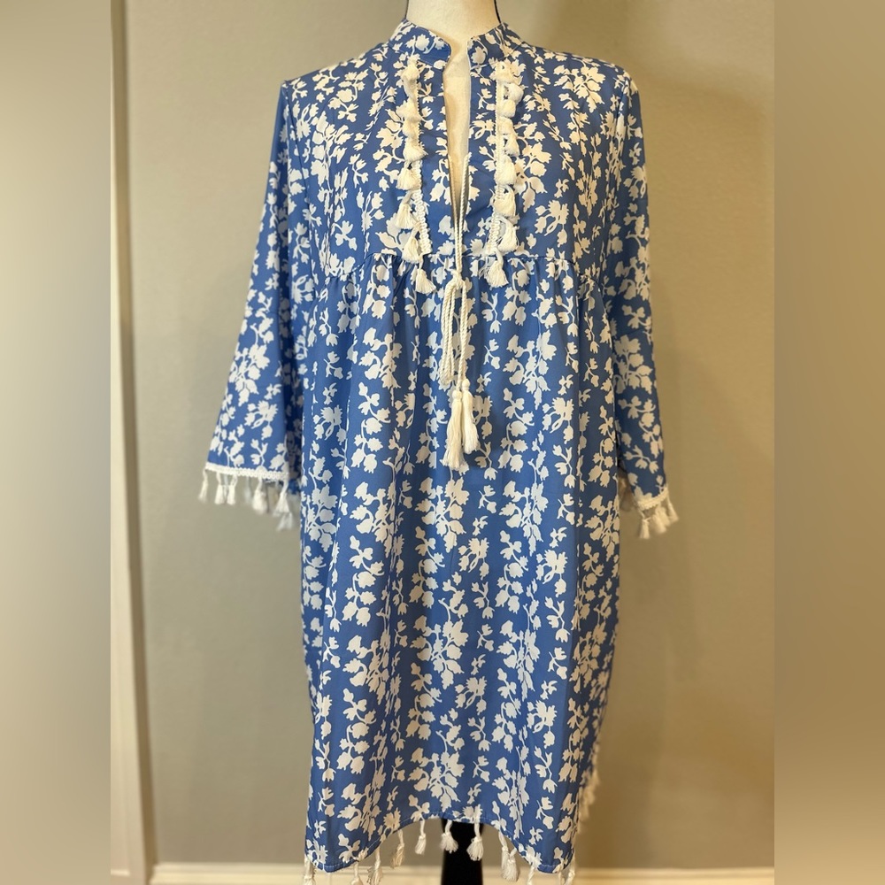 Floral dress or swim coverup